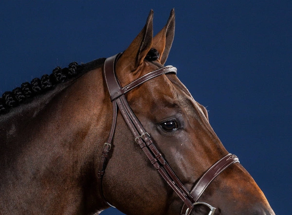 Nagłówek Dy'on z odpinanym podgardlem - czarny