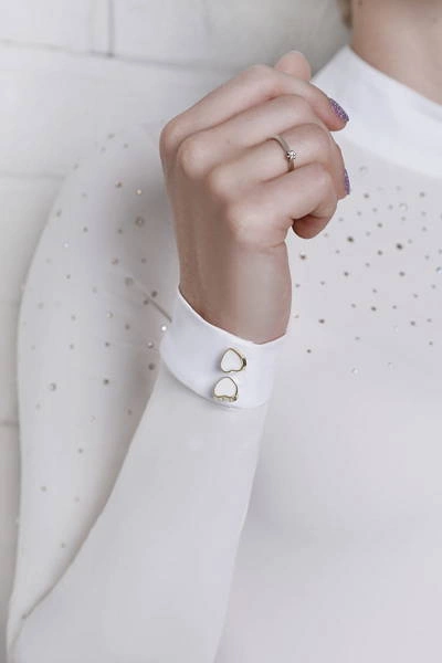 Koszula konkursowa Fleur de Lys Equestrian Holly - kremowa