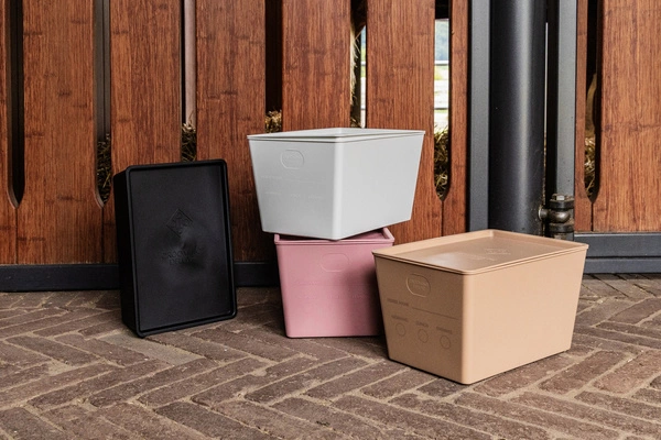 Pudełko na paszę z pokrywką 7 L Kentucky - różowe