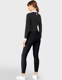 Damskie bryczesy Samshield Chloe z kolanowym lejem - czarne