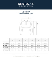Męska koszula konkursowa z długim rękawem Kentucky Classic - biała