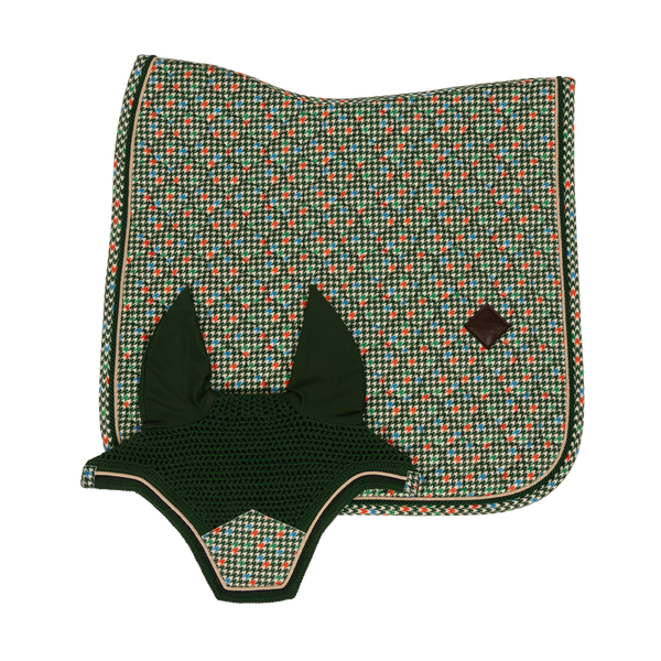 Kentucky czaprak Velvet Pied-de-Poule- ciemny zielony