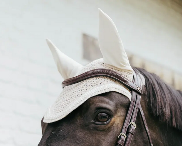Kentucky nauszniki Wellington Plaited Cord - beżowe