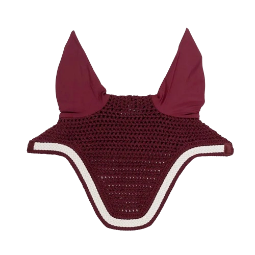 Kentucky nauszniki Wellington Plaited Cord - bordowe