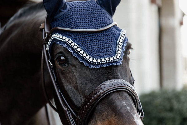 Kentucky nauszniki Wellington BIG Stone & Pearl - granatowe