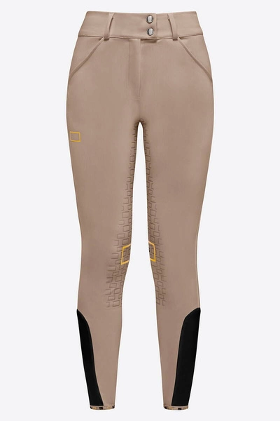 Bryczesy RG Hight Waist Full Grip z wysokim stanem Cavalleria Toscana - beżowe