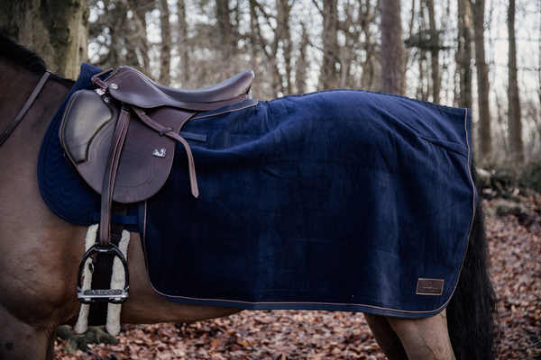  Kentucky półderka do jazdy Quater Rug Heavy Fleece - granatowa
