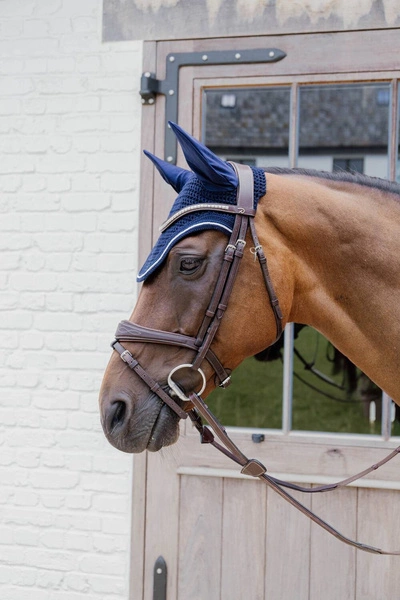 Kentucky nauszniki Wellington Diamond Rope - granatowe