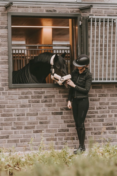 Kentucky kantar obszyty futrem - naturalny