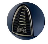 Kask KEP Cromo 2.0 Matt with Chrome Mirrors and Crystals - granatowy z granatowymi paskami