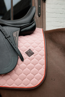 Kentucky czaprak Onion Quilt Neon Leather - pudrowy róż