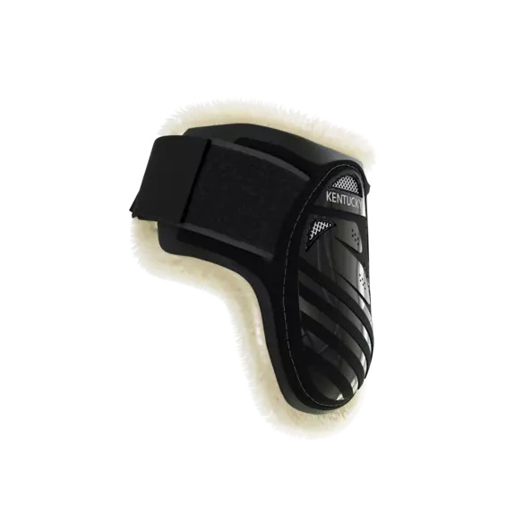 Kentucky Vegan Sheepskin Young Horse Fetlock na zadnie nogi - czarne