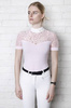 Koszula konkursowa Fleur de Lys Equestrian Cristall Short - różowa