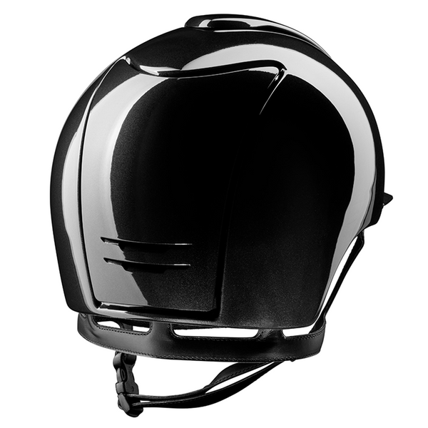 Kask KEP Cromo 2.0 Shine - czarny z czarnymi paskami