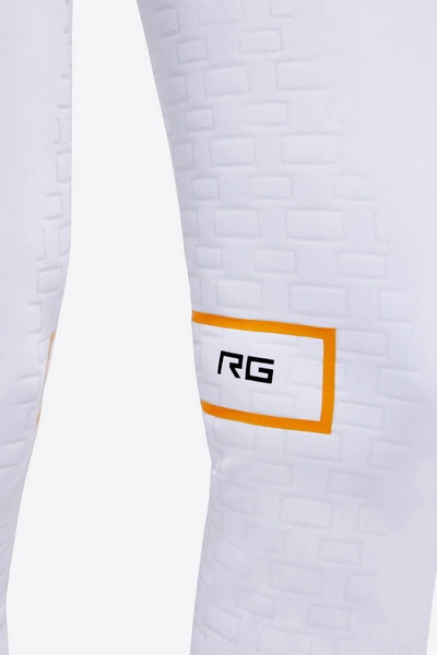 Bryczesy RG Hight Waist Full Grip z wysokim stanem Cavalleria Toscana - białe