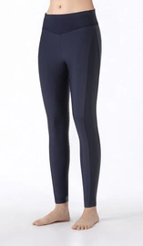 Legginsy z wysokim stanem i pełnym lejem Equiline Engaref - granatowe
