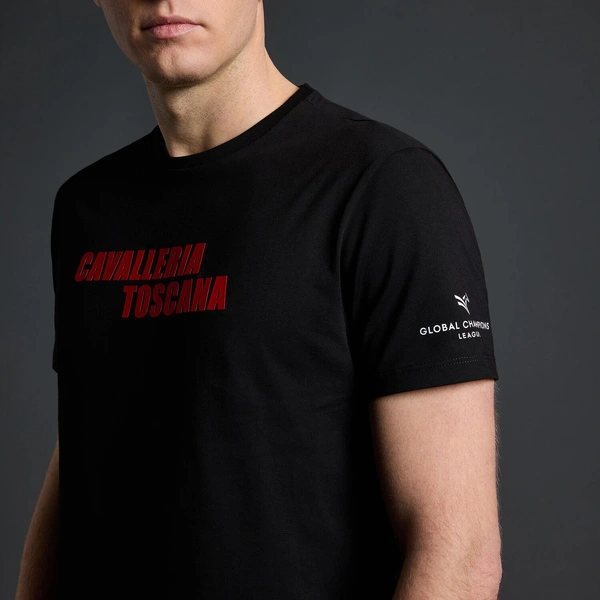 Koszulka męska Cavalleria Toscana x Rome Gladiators - czarna