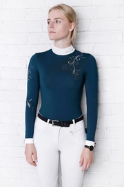 Koszula konkursowa Fleur de Lys Equestrian Orchid Shirt - ciemna zieleń