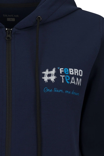 Bluza rozpinana #FebroTeam - granatowa