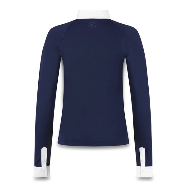 Damska koszula konkursowa z długim rękawem Kentucky Classic with Glitter Zipper - granatowa