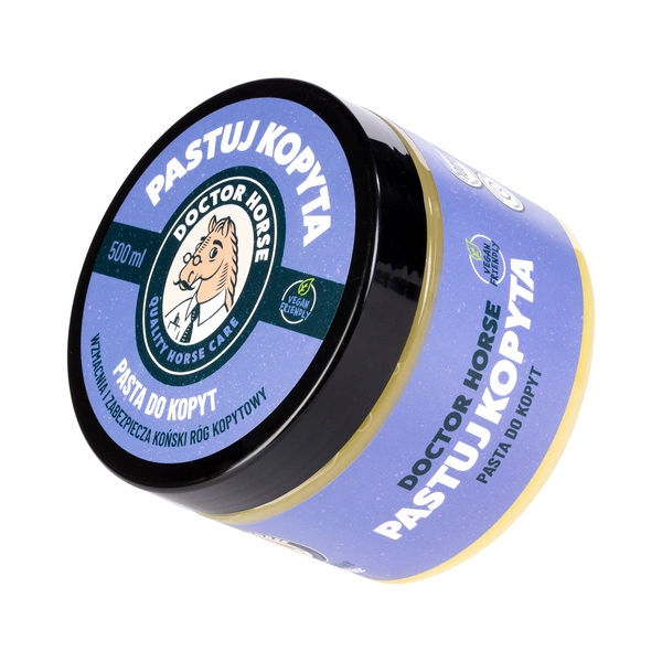 Pasta do kopyt Doctor Horse Pastuj kopyta - słoik z gąbką 500 ml