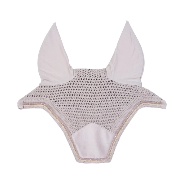 Kentucky nauszniki Velvet Pearls - pudrowy róż