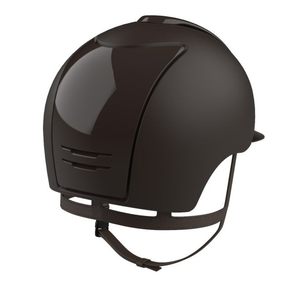 Kask KEP Cromo 2.0 Textile/Polish - brązowy z brązowymi paskami