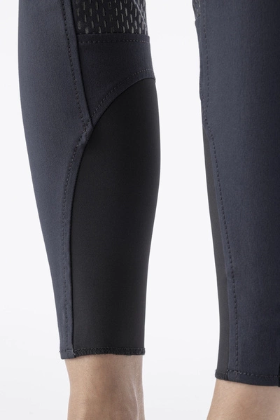 Damskie bryczesy Equiline Cedar z pełnym lejem - granatowe