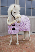 Kentucky derka stajenna Show Rug Sammy 160 g - różowa w koniki