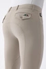 Męskie bryczesy Equiline Grafton z materiałowym lejem kolanowym - beżowe