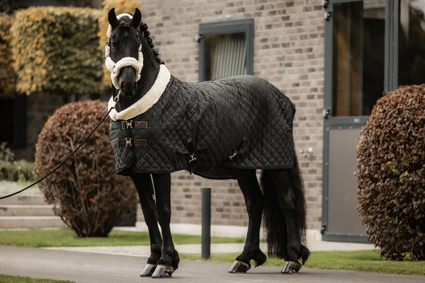 Kentucky kantar obszyty futrem - naturalny