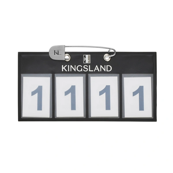 Numerek startowy Kingsland Classic 4-pocket Number plate, 2 szt. - czarny