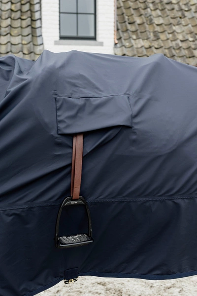 Kentucky derka przeciwdeszczowa do jazdy RainCoat Hurricane - granatowa