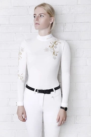 Koszula konkursowa Fleur de Lys Equestrian Orchid Shirt - kremowa