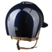 Kask KEP Smart NOVA POLO Polish Star Silver - granatowy z brązowymi paskami