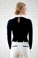 Koszula konkursowa Fleur de Lys Equestrian Ruby - granatowa