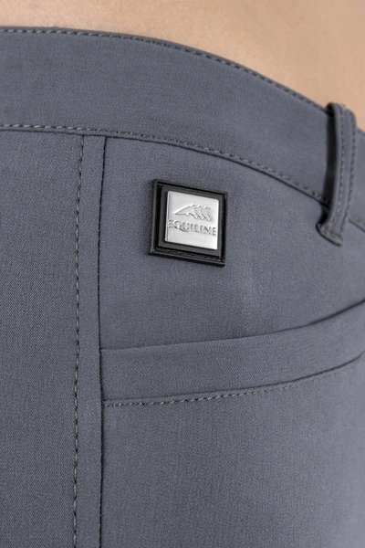 Damskie bryczesy Equiline Cedar z pełnym lejem - szare