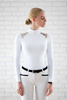 Koszula konkursowa Fleur de Lys Equestrian Ruby - biała