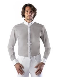 Męska koszula konkursowa z długim rękawem Ego7 - szara