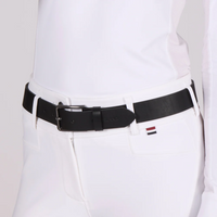 Pasek Kingsland Classic Unisex Leather Belt - czarny
