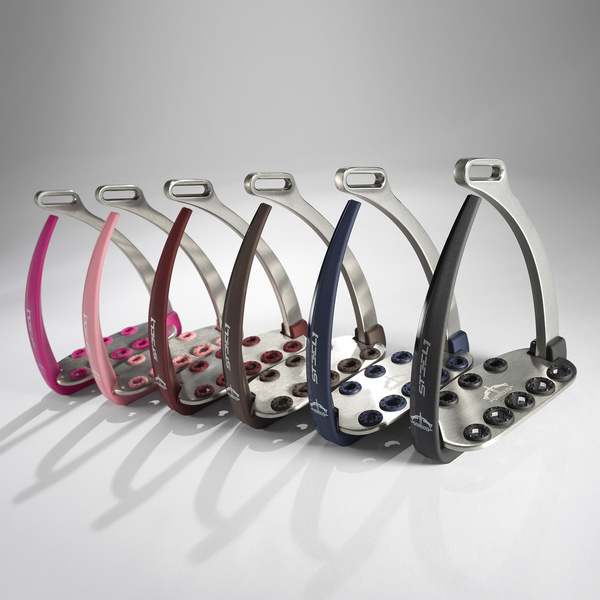 Strzemiona Veredus Vita Stirrup Steel1 - bordowe