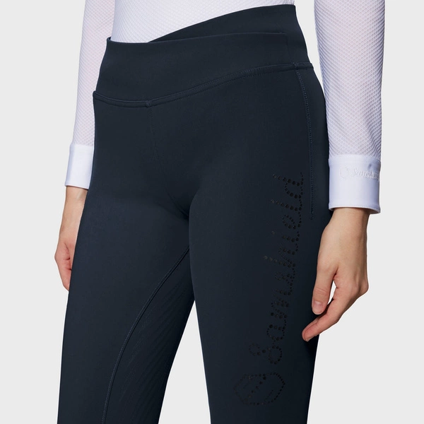 Legginsy z wysokim stanem Samshield Alpha - granatowe