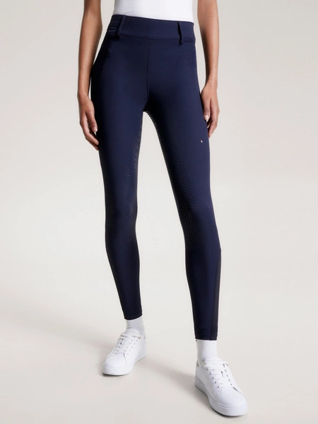 Legginsy Tommy Hilfiger Hudson - granat desert sky