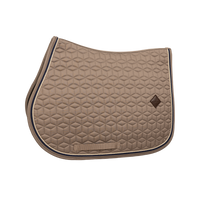 Kentucky czaprak Classic Custom - beżowy z granatowo-beżowym sznureczkiem