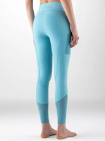 Legginsy z wysokim stanem z pełnym lejem Equiline Gesrifh - błękitne