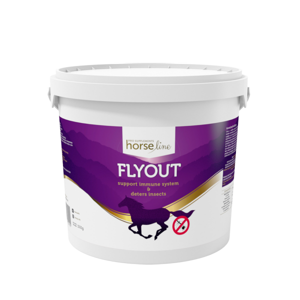 HorseLine FlyOut - naturalny preparat przeciw komarom, gzom i kleszczom 1500g