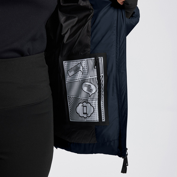 Kurtka Cavalleria Toscana Down Padded Nylon Parka - granatowa