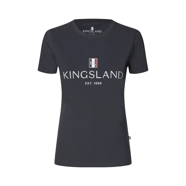 Damska koszulka treningowa Kingsland Classic Ladies Logo T-shirt - granatowa