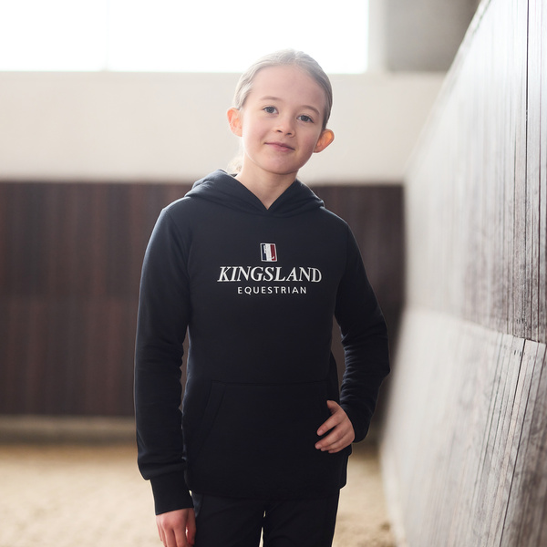 Bluza dziecięca Kingsland Classic Junior Hoodie - granatowa