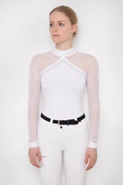 Koszula konkursowa Fleur de Lys Equestrian Molly Spark - biała